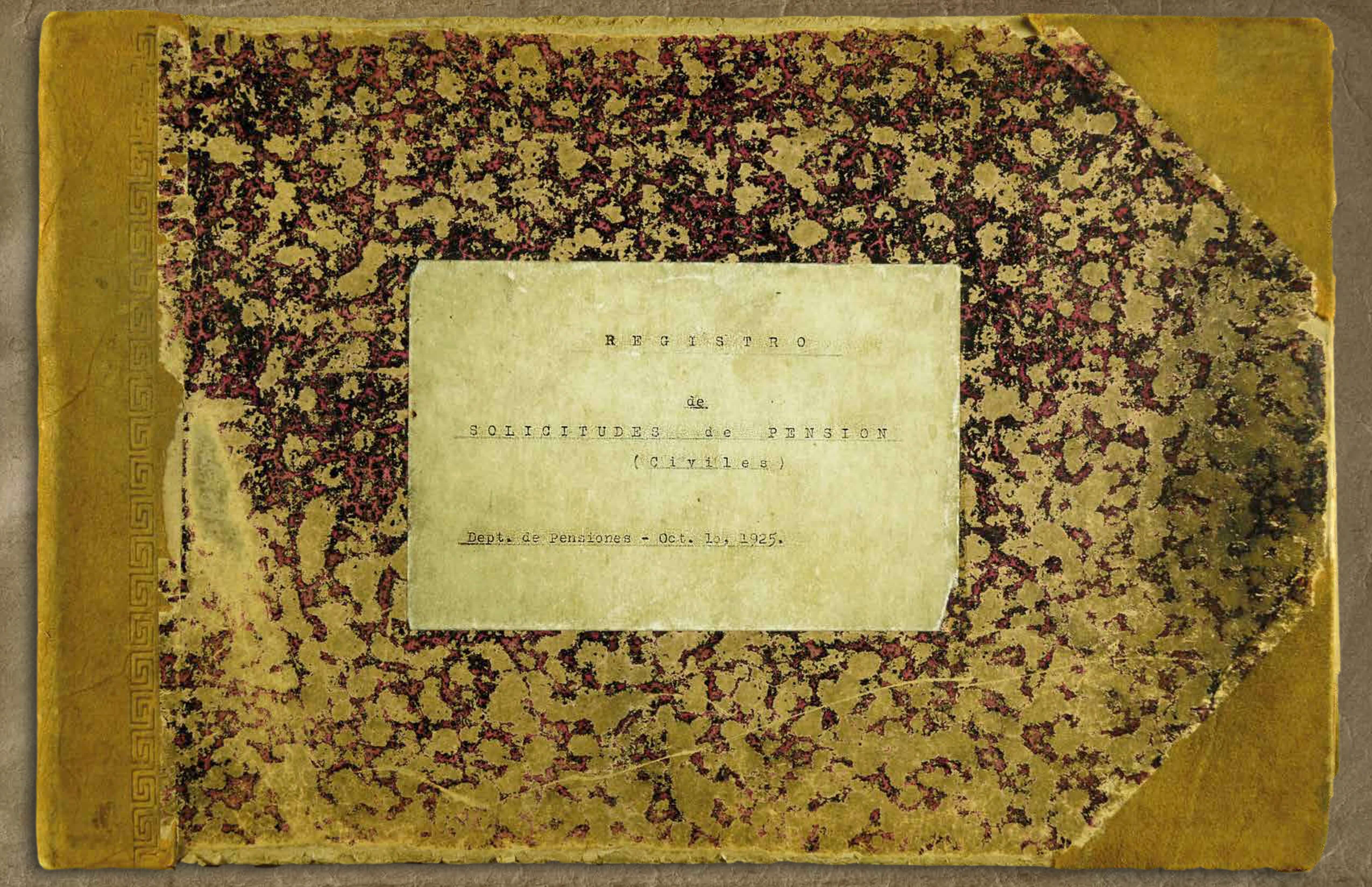 Registro de Solicitudes de Pensiones Civiles (1925)